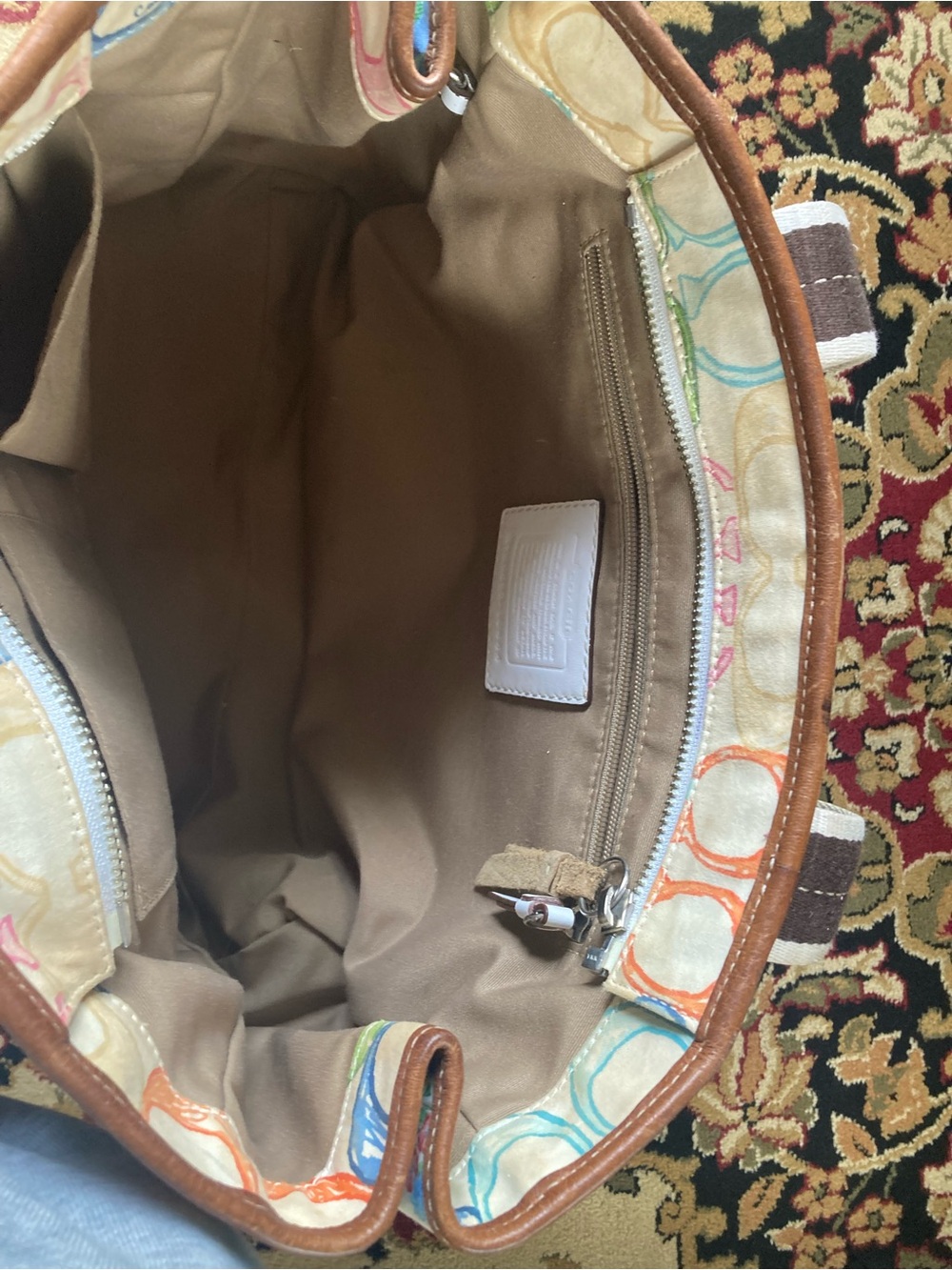 Vintage Coach Hampton Patchwork Tote - Picture 4 of 11